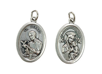 Medaglia San Gerardo in zama color argento