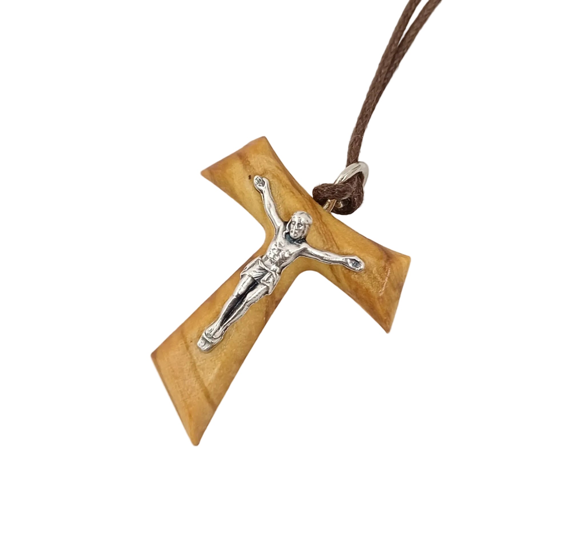 Tau ulivo con corpo in metallo cm 3x3