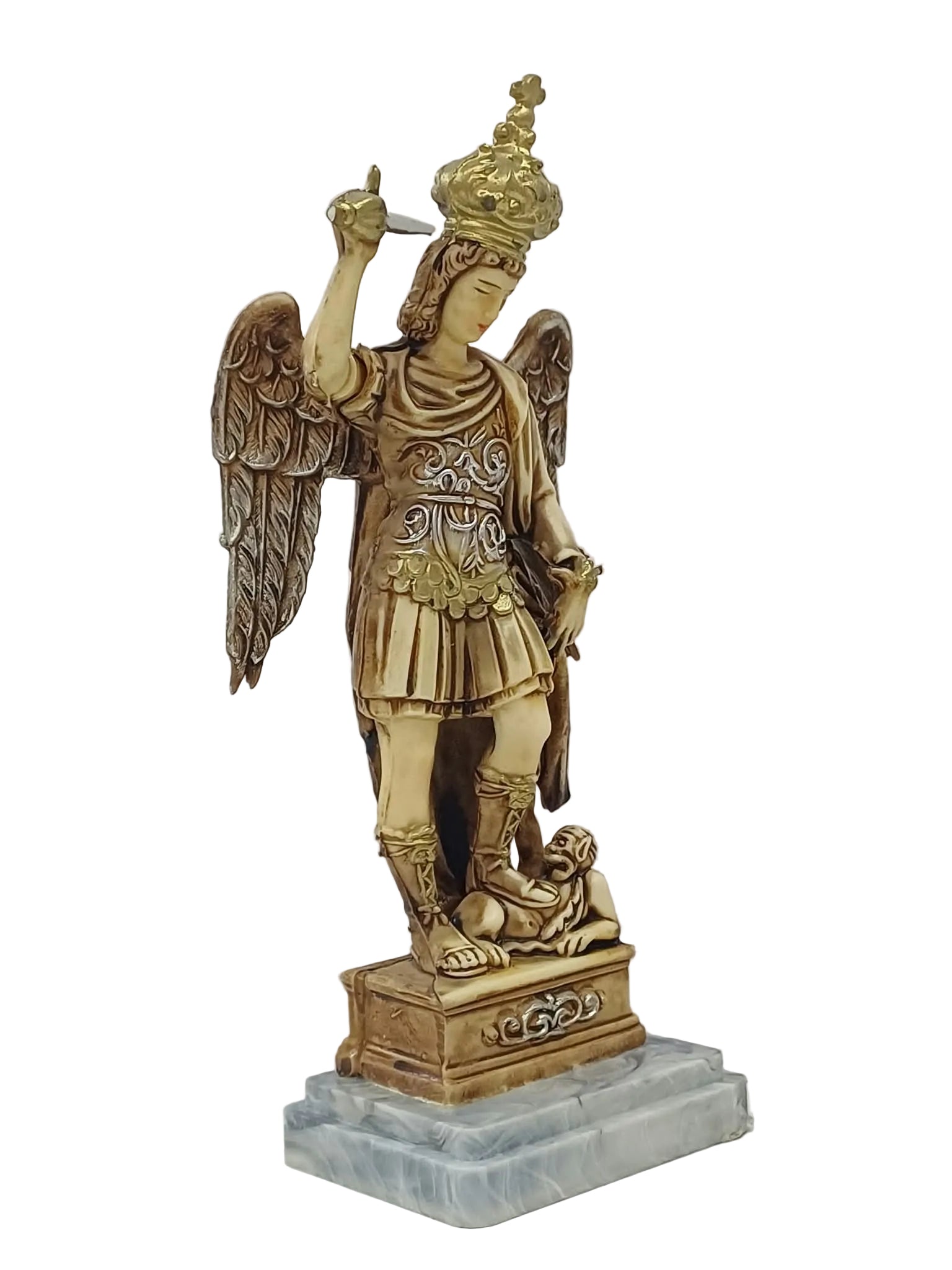 Statua San Michele cm 15