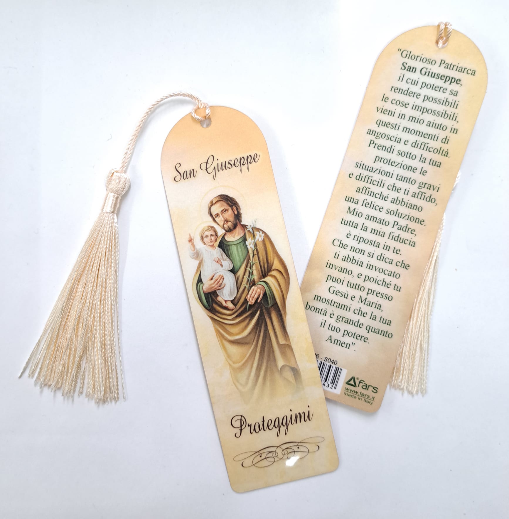 segnalibro con nappina San Giuseppe