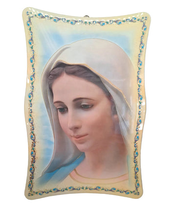 Quadro smussato Madonna di Medjugorje