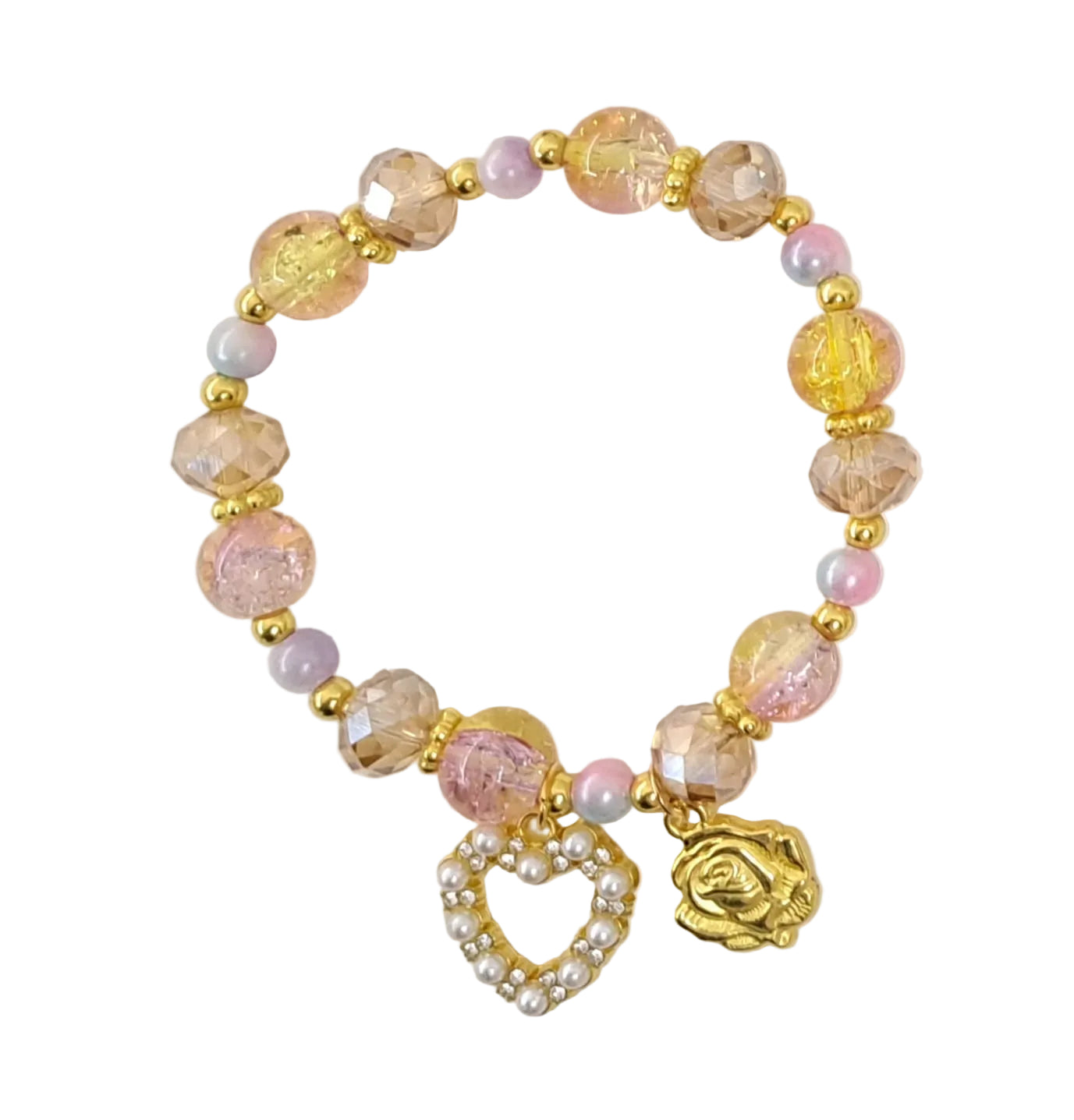 Bracciale vetro con cuore