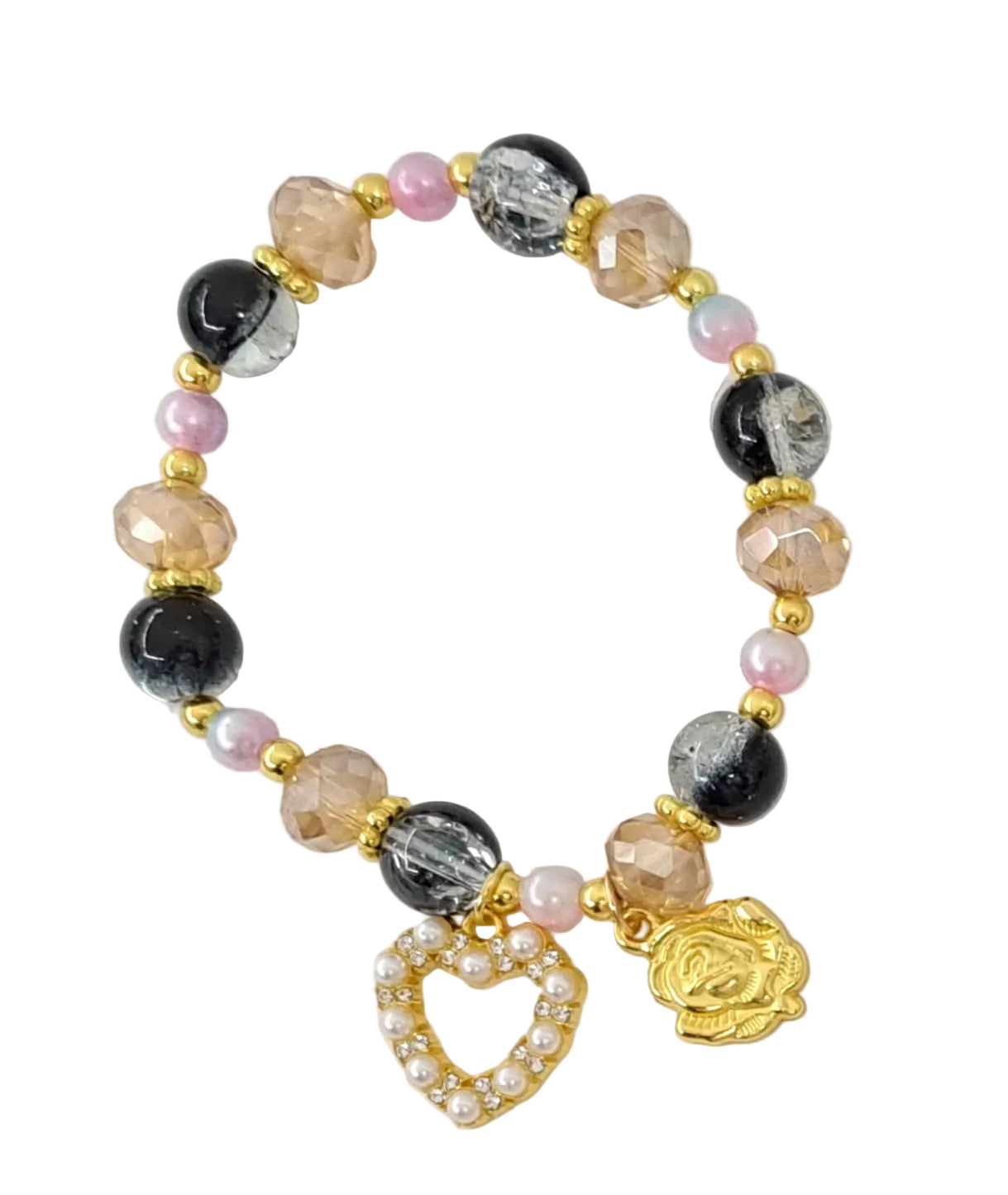 Bracciale vetro con cuore