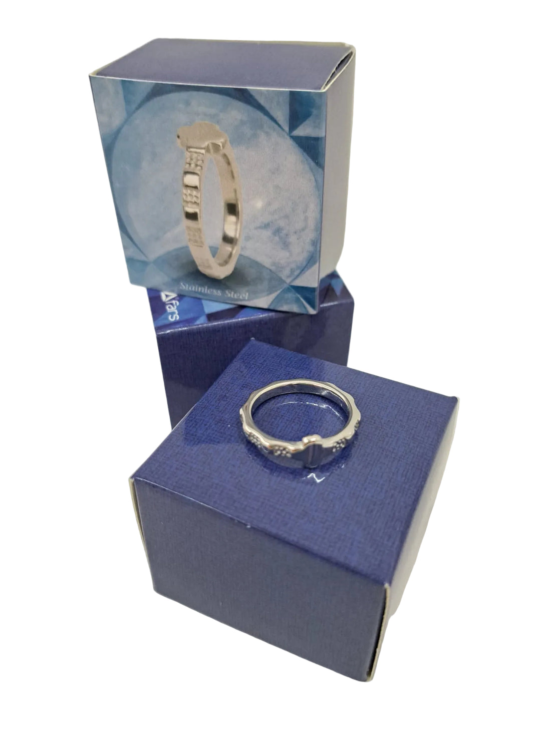 Anello del rosario in acciaio