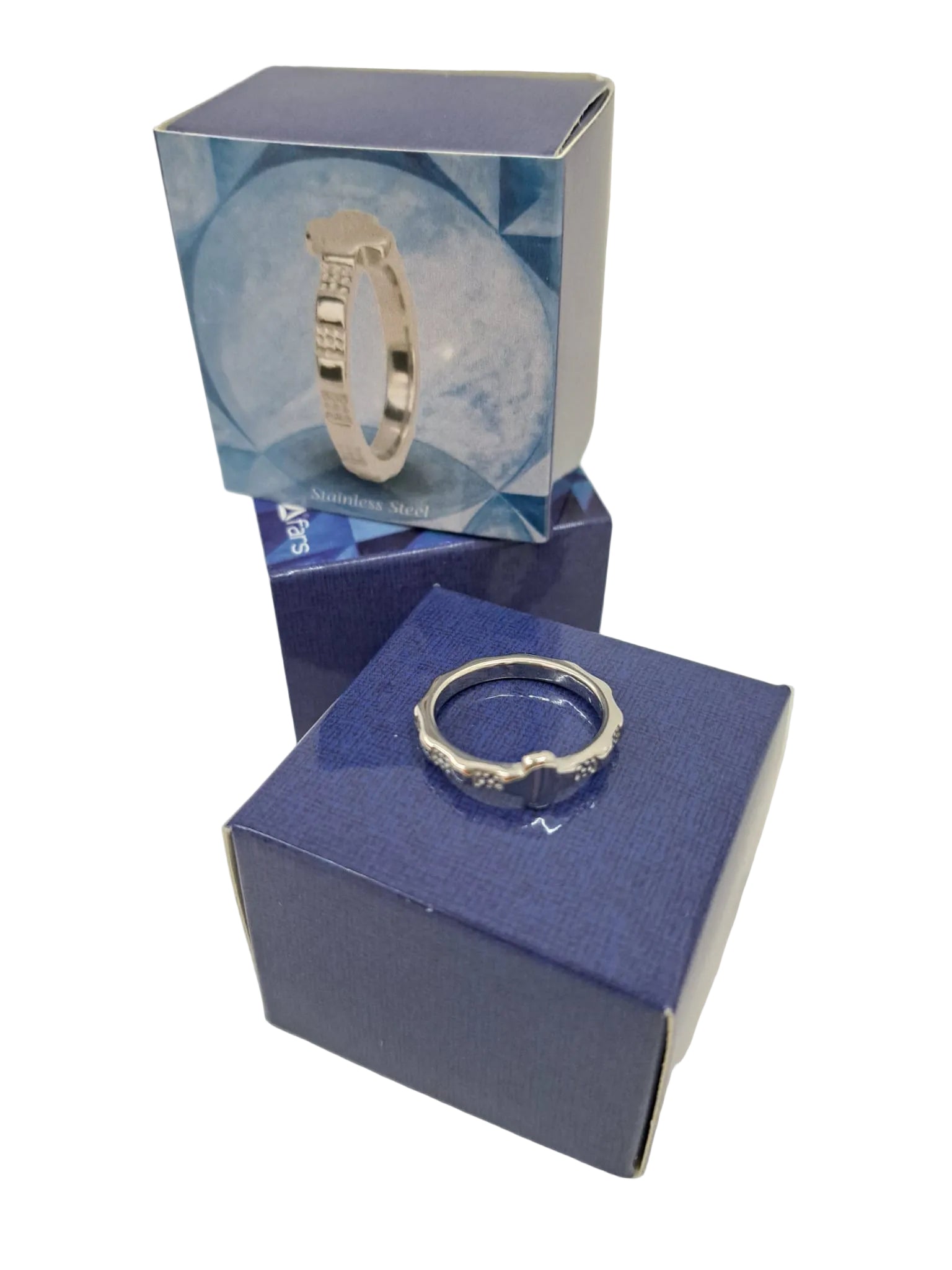 Anello del rosario in acciaio