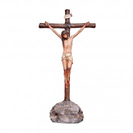 Crocifisso con base e croce in resina h 30