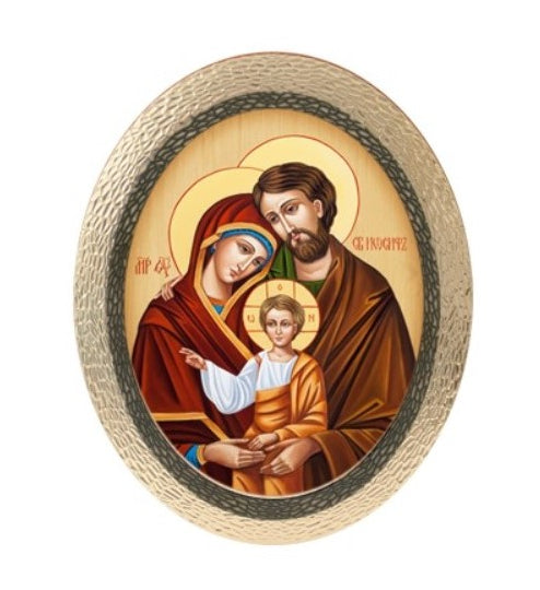 Ovale Sacra Famiglia 25 cm