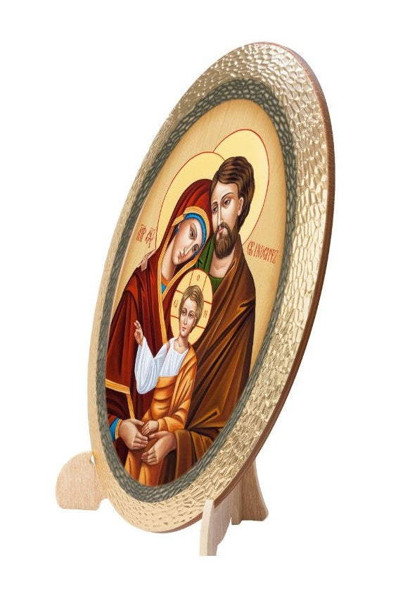 Ovale Sacra Famiglia 25 cm