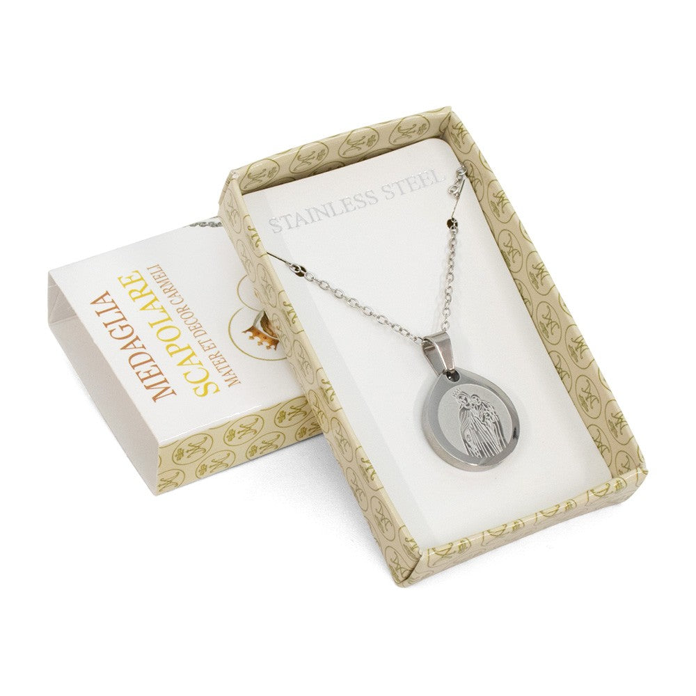 Collana medaglia scapolare madonna del Carmine