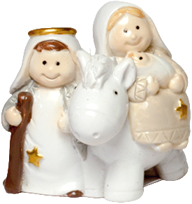 Mini Natività in resina lucida