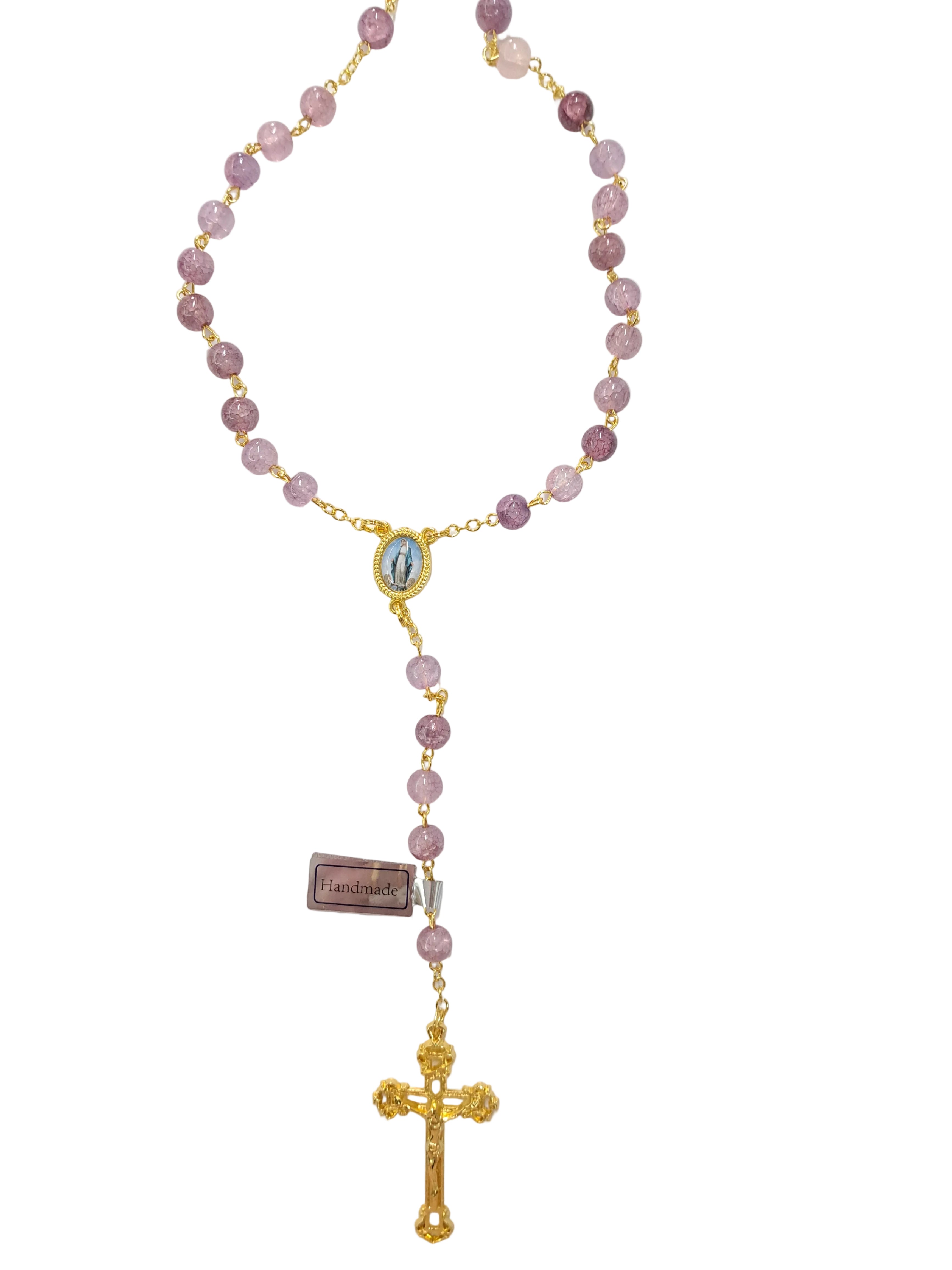 Rosario in pietra con scatolina