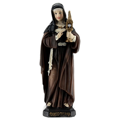 Statua Santa Chiara cm 12