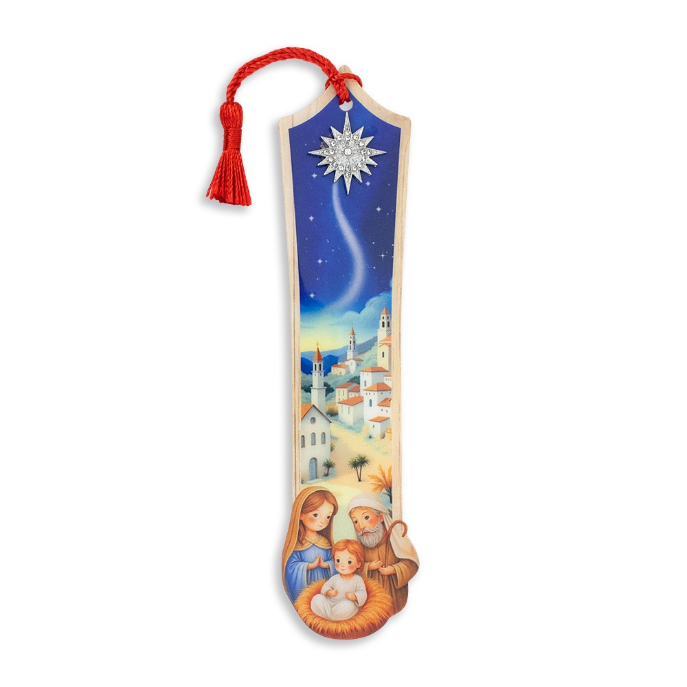 Segnalibro natalizio con stella betlemme