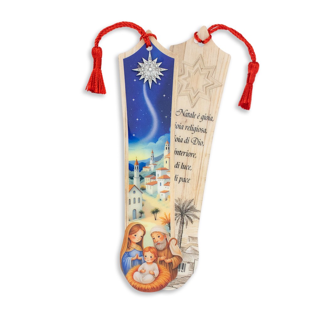 Segnalibro natalizio con stella betlemme