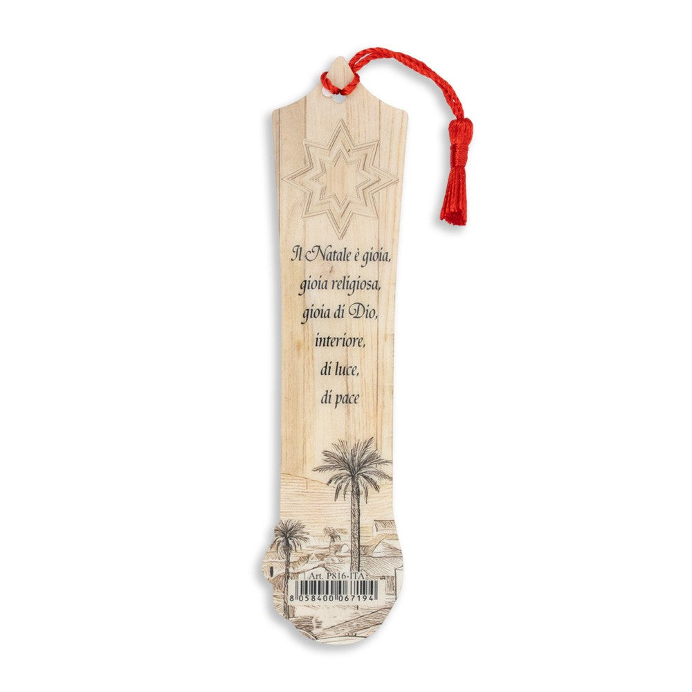 Segnalibro natalizio con stella betlemme