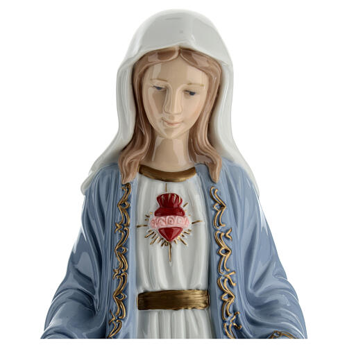 Statua Sacro Cuore di Maria porcellana cm 30