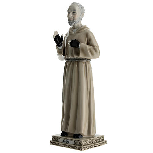 Statua San Pio porcellana cm 30