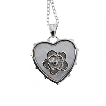 Collana cuore santa Rita acciaio inox