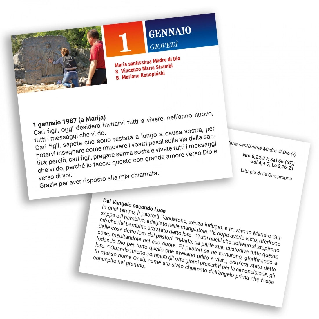 Calendario a strappo Medjugorje 2026. Un anno con Maria.