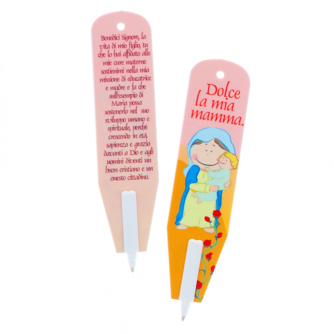 Penna segnalibro con immagine santi